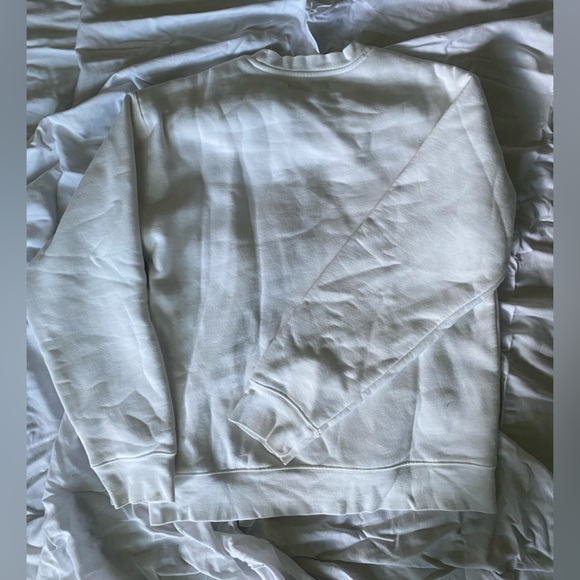 Brunette the Label “Lover” sweatshirt. White with pink, oversized s/m - Picture 2 of 3